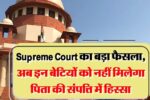 संपत्ति में अब बेटी को मिलेगा बराबरी का हक कोर्ट का revolutionary decision