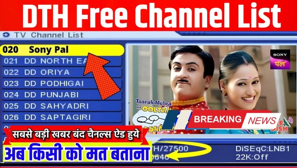 अब सभी चैनल चलेंगे बिल्कुल फ्री: देखिए नई DTH फ्री चैनल लिस्ट 2025