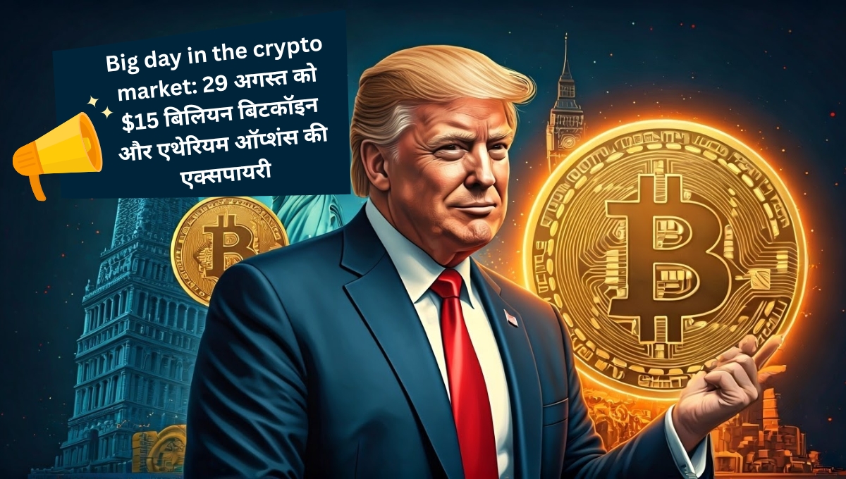 Big day in the crypto market: 29 अगस्त को $15 बिलियन बिटकॉइन और एथेरियम ऑप्शंस की एक्सपायरी