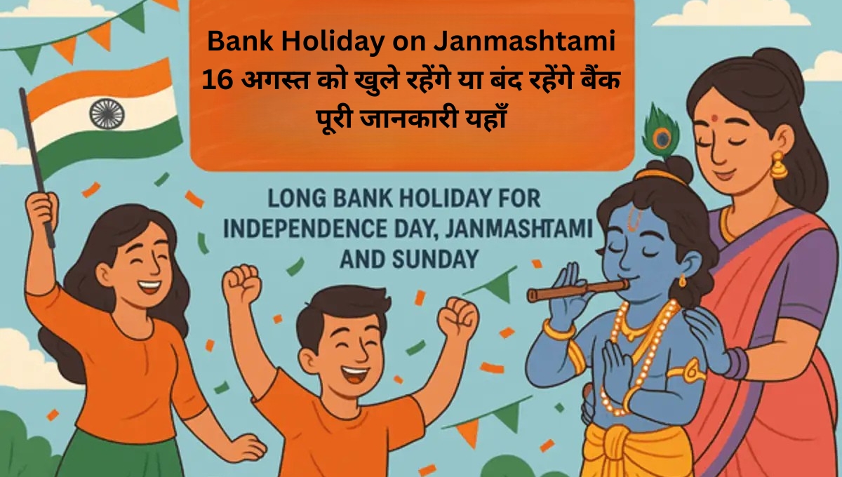 Bank Holiday on Janmashtami: 16 अगस्त को खुले रहेंगे या बंद रहेंगे बैंक पूरी जानकारी यहाँ
