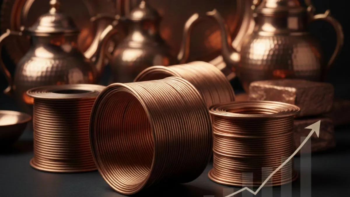 Copper Prices में उछाल: आज copper rate today रिकॉर्ड ऊँचाइयों पर, सबसे बड़ी सालाना बढ़त दर्ज