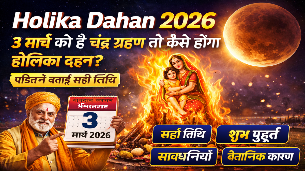 Holika Dahan 2026: 3 मार्च को है चंद्र ग्रहण तो कैसे होगा होलिका दहन? पंडित ने बताई सही तिथि