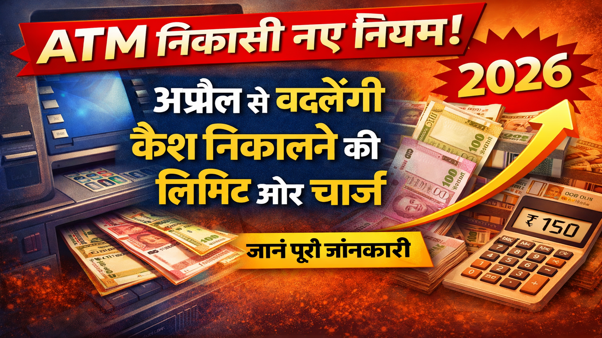 ATM Withdrawal New Rules: अप्रैल से बदलेगी कैश निकालने की लिमिट और चार्ज, जानें पूरी जानकारी