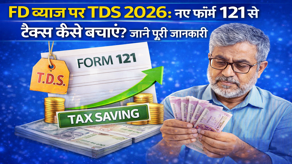FD ब्याज पर TDS 2026: नए फॉर्म 121 से टैक्स कैसे बचाएं? जानें पूरी जानकारी