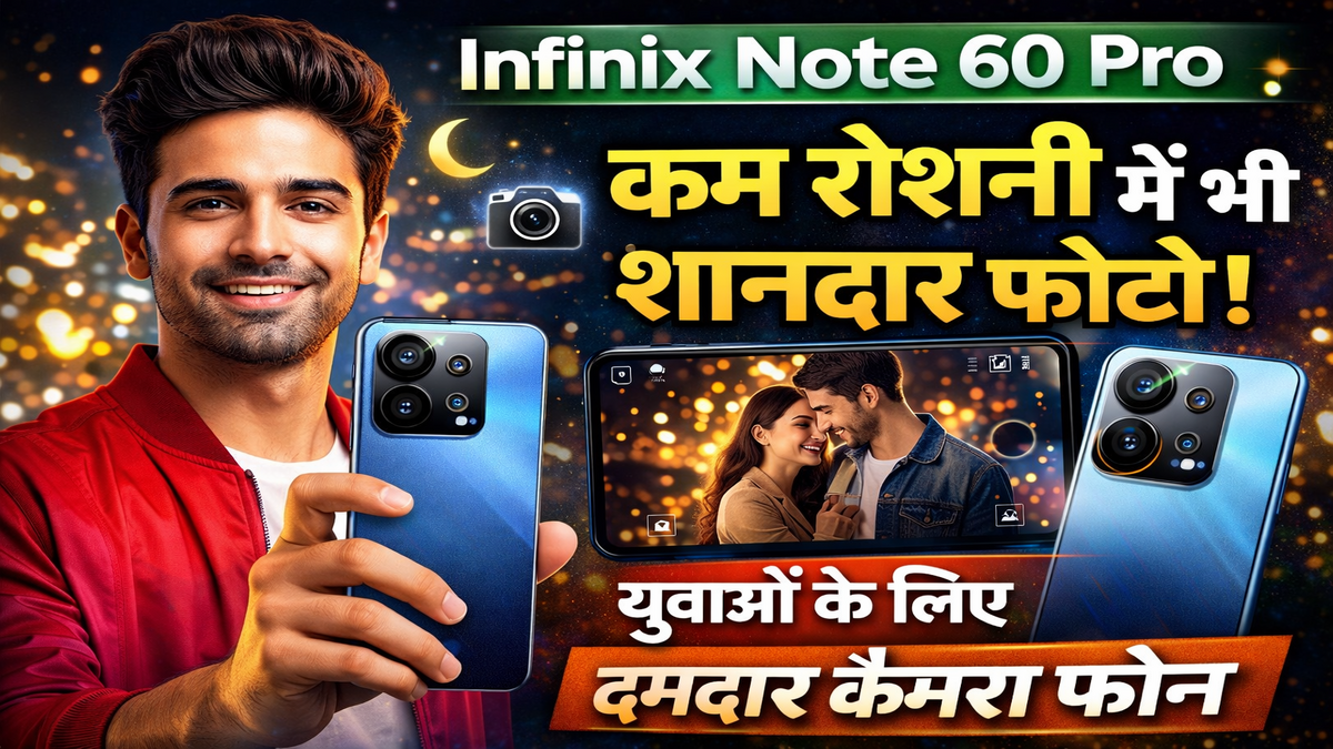 Infinix Note 60 Pro: कम रोशनी में भी देगा शानदार फोटो, युवाओं के लिए बना दमदार कैमरा स्मार्टफोन