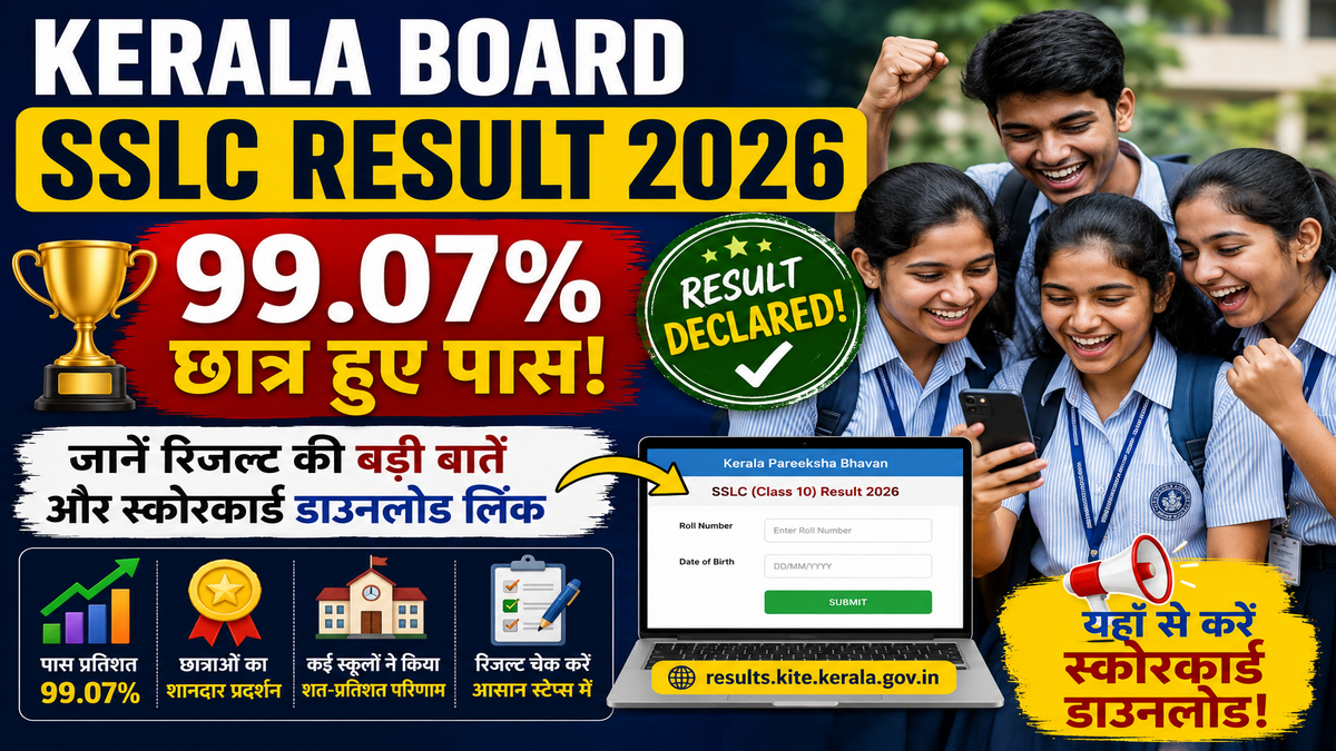 Kerala Board SSLC Result 2026