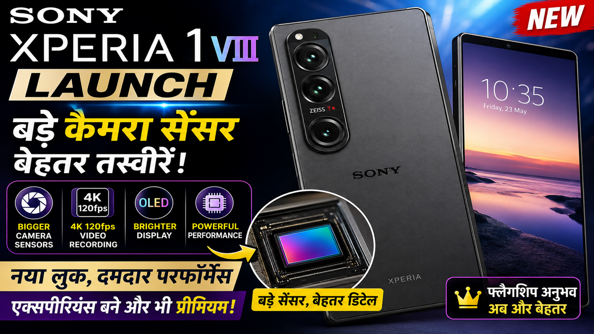 Sony Xperia 1 VIII Launch: बड़े कैमरा सेंसर और नए प्रीमियम लुक के साथ आया Sony का दमदार स्मार्टफोन